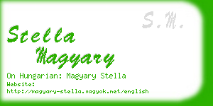 stella magyary business card